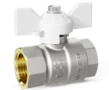 LD Pride. Brass ball valve | Female/Female DN 15 PN 40 | T-handle (White) - под заказ