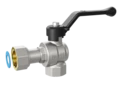 LD Pride. Brass angle ball valve | Female/Coupling nut DN 15 PN 40 | Lever handle - под заказ