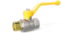 LD Pride GAS. Brass ball valve | Female/Male DN 25 PN 40 | Lever handle - под заказ