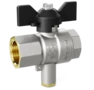 LD Pride. Brass ball valve for temperature sensor | Female/Female DN 15 PN 40 | T-handle - под заказ