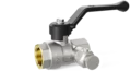 LD Pride. Brass ball valve with drain and air-release М20 thread | Female/Female DN 15 PN 40 | Lever handle - под заказ