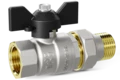 LD Pride. Brass ball valve | Female/Straight union DN 20 PN 40 | T-handle - под заказ