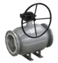 LD. Shut-off fully-welded reduced bore ball valve with Horizontal Gearbox | Flange/Flange DN 250 PN 16 | Carbon steel | GOST - под заказ