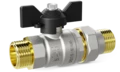 LD Pride. Brass ball valve | Male/Straight union DN 20 PN 40 | T-handle - под заказ
