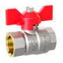 LD Pride. Brass ball valve | Female/Female DN 15 PN 40 | T-handle (Red) - под заказ