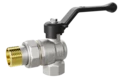 LD Pride. Brass angle ball valve | Female/Straight union DN 15 PN 40 | Lever handle - под заказ
