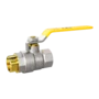 LD Pride GAS. Brass ball valve | Female/Male DN 15 PN 40 | Steel Lever handle - под заказ
