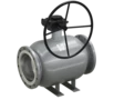 LD. Shut-off fully-welded full bore ball valve with Horizontal Gearbox | Flange/Flange DN 600 PN 25 | Carbon steel | GOST - под заказ