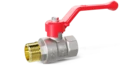 LD Pride. Brass ball valve | Female/Male DN 20 PN 40 | Lever handle (Red) - под заказ
