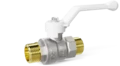 LD Pride. Brass ball valve | Male/Male DN 20 PN 40 | Lever handle (White) - под заказ