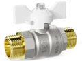LD Pride. Brass ball valve | Male/Male DN 15 PN 40 | T-handle (White) - под заказ
