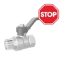 LD Pride. Brass ball valve | Female/Male DN 40 PN 25 | Lever handle (Red) - под заказ