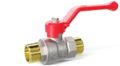 LD Pride. Brass ball valve | Male/Male DN 15 PN 40 | Lever handle (Red) - под заказ
