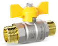 LD Pride GAS. Brass ball valve | Male/Male DN 25 PN 40 | T-handle - под заказ