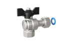 LD Pride. Brass angle ball valve | Female/Coupling nut DN 15 PN 40 | T-handle - под заказ