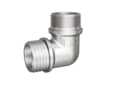 LD Pride. Brass nickel-plated elbow | M/M DN 15 - под заказ