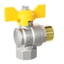 LD Pride GAS. Brass angle ball valve | Female/Male DN 15 PN 40 | T-handle - под заказ