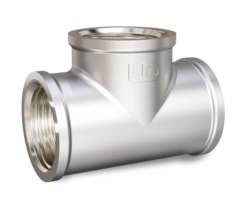 LD Pride. Brass nickel-plated TEE | F/F/F DN 25