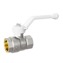 LD Pride. Brass ball valve | Female/Female DN 50 PN 25 | Lever handle (White)