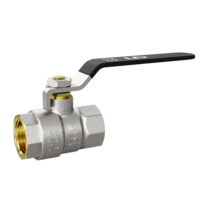 LD Pride. Brass ball valve | Female/Female DN 40 PN 25 | Steel Lever handle