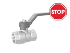 LD Pride. Brass ball valve | Female/Female DN 40 PN 25 | Lever handle