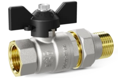LD Pride. Brass ball valve | Female/Straight union DN 15 PN 40 | T-handle