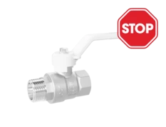 LD Pride. Brass ball valve | Female/Male DN 40 PN 25 | Lever handle