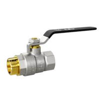 LD Pride. Brass ball valve | Female/Male DN 15 PN 40 | Steel Lever handle