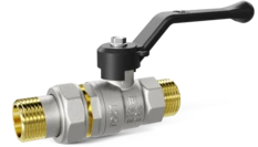 LD Pride. Brass ball valve | Male/Straight union DN 15 PN 40 | Lever handle