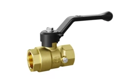 LD Pride. Brass ball valve for pressure gauge | Female/Female DN 15 PN 16 | Lever handle