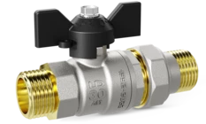 LD Pride. Brass ball valve | Male/Straight union DN 15 PN 40 | T-handle