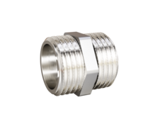 LD Pride. Brass nickel-plated hex nipple | M/M DN 25