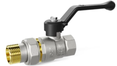 LD Pride. Brass ball valve | Female/Straight union DN 15 PN 40 | Lever handle