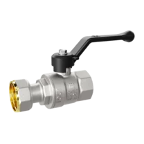 LD Pride. Brass ball valve | Female/Coupling nut DN 20 PN 40 | Lever handle