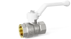 LD Pride. Brass ball valve | Female/Female DN 15 PN 40 | Lever handle (White)