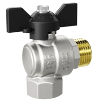 LD Pride. Brass angle ball valve | Female/Male DN 15 PN 40 | T-handle