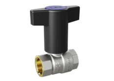 LD Pride. Brass ball valve | Female/Female DN 15 PN 40 | Plastic T-handle (Blue)