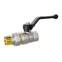 LD Pride. Brass ball valve | Female/Straight union DN 32 PN 25 | Lever handle
