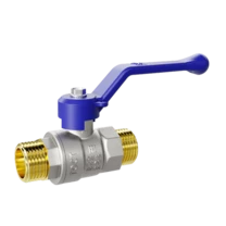 LD Pride. Brass ball valve | Male/Male DN 25 PN 40 | T-handle (Blue)