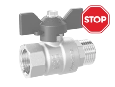 LD Pride. Brass ball valve | Female/Male DN 32 PN 25 | T-handle