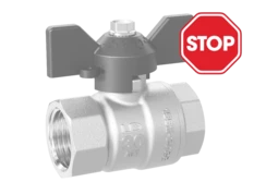 LD Pride. Brass ball valve | Female/Female DN 32 PN 25 | T-handle