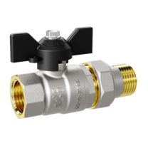 LD Pride. Brass ball valve | Female/Straight union DN 32 PN 25 | T-handle