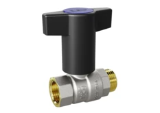 LD Pride. Brass ball valve | Female/Male DN 15 PN 40 | Plastic T-handle (Blue)