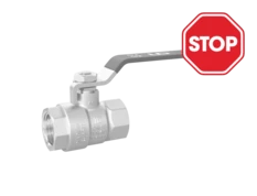 LD Pride. Brass ball valve | Female/Female DN 32 PN 25 | Steel Lever handle