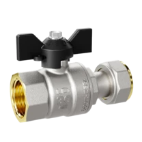 LD Pride. Brass ball valve | Female/Coupling nut DN 20 PN 40 | T-handle