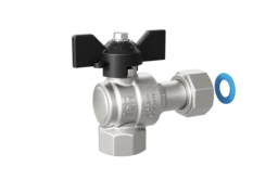 LD Pride. Brass angle ball valve | Female/Coupling nut DN 15 PN 40 | T-handle
