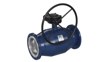 LD Energy. Shut-off fully-welded reduced bore ball valve with Horizontal Gearbox | Flange/Flange DN 300 PN 16 | Stainless steel | GOST