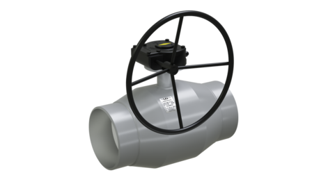 LD. Shut-off fully-welded reduced bore ball valve with Horizontal Gearbox | Weld/Weld DN 250 PN 25 | Carbon steel | GOST