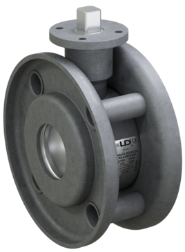 LD Swift. Shut-off zinc-plated full bore ball valve ISO top | Interflanged DN 100 PN 16 | Carbon steel | GOST