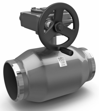 LD. Shut-off fully-welded reduced bore ball valve with Horizontal Gearbox | Weld/Weld DN 600 PN 16 | Carbon steel | GOST